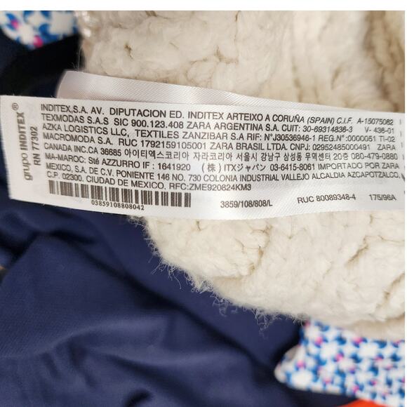 ZARA Metallic Cable Knit Vest Sweater Women L Cream & Silver Accent Cropped - Picture 7 of 8